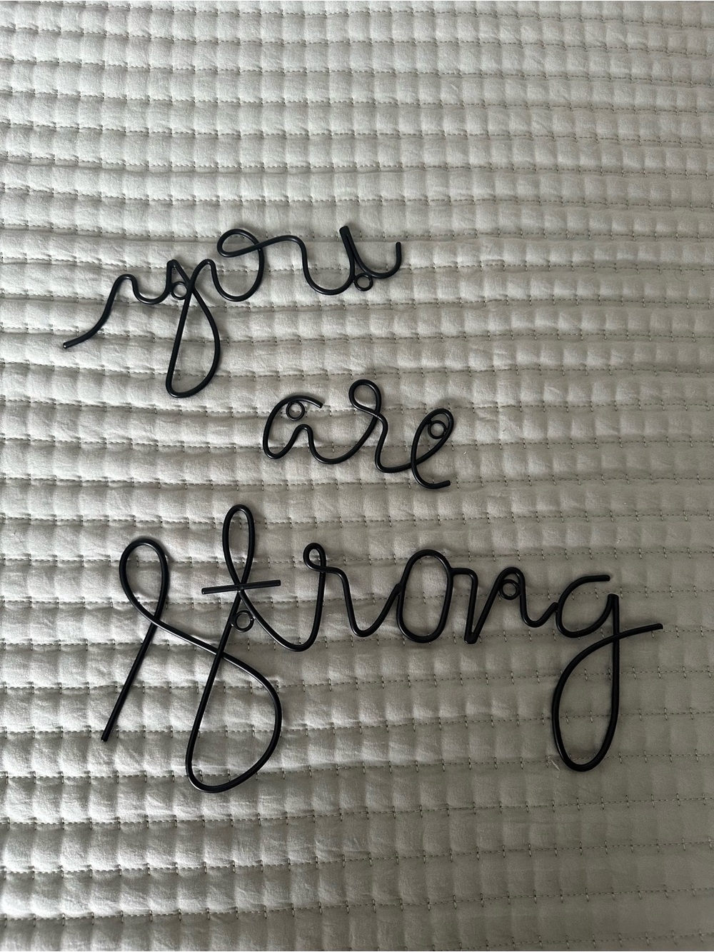 “You Are Strong” wall decor